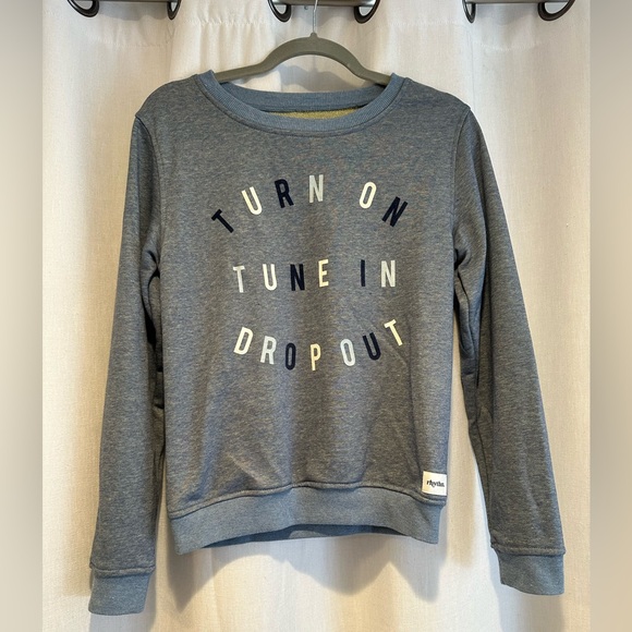 Lulus Tops - Lulu's Rhythm Blue Long Sleeve Sweatshirt